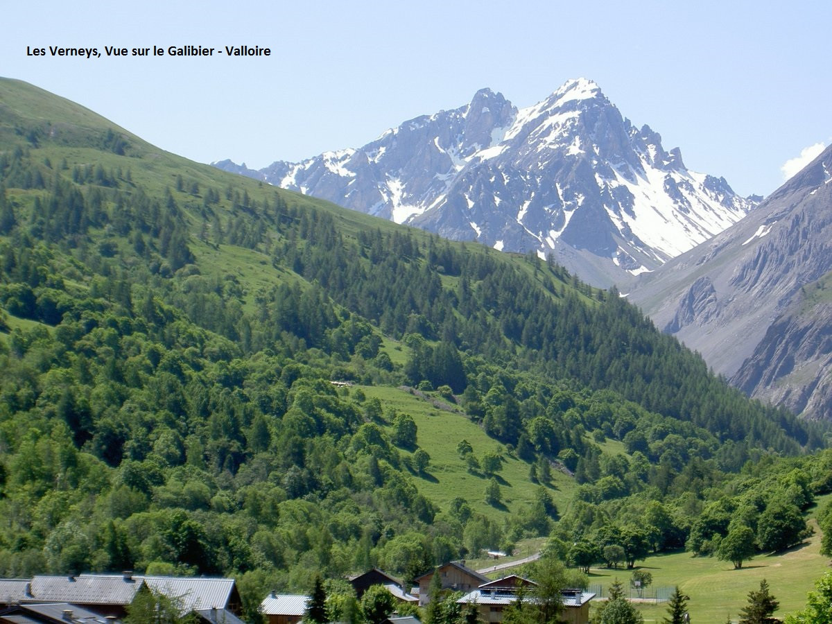 VUE SUR LE GALIBIER - SÉJOUR MONTAGNE -  LE THYMEL - VALLOIRE