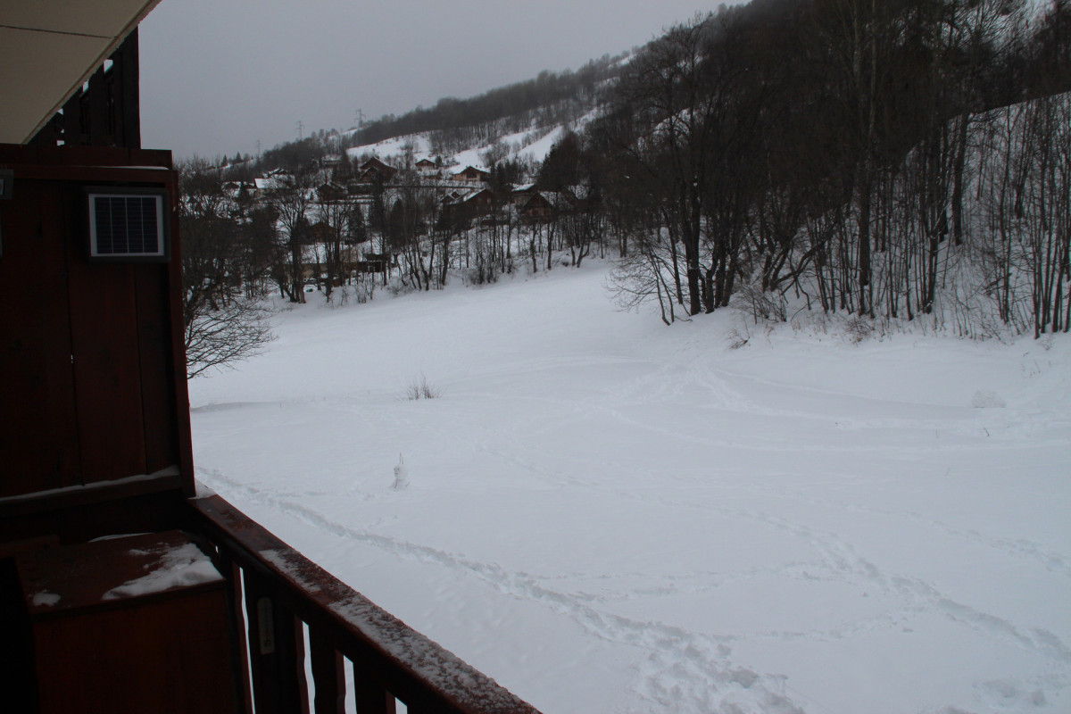 VUE DU BALCON HIVER - APPARTEMENT CROIX DU SUD 217 - CLOS DES ETOILES - VALLOIRE CENTRE