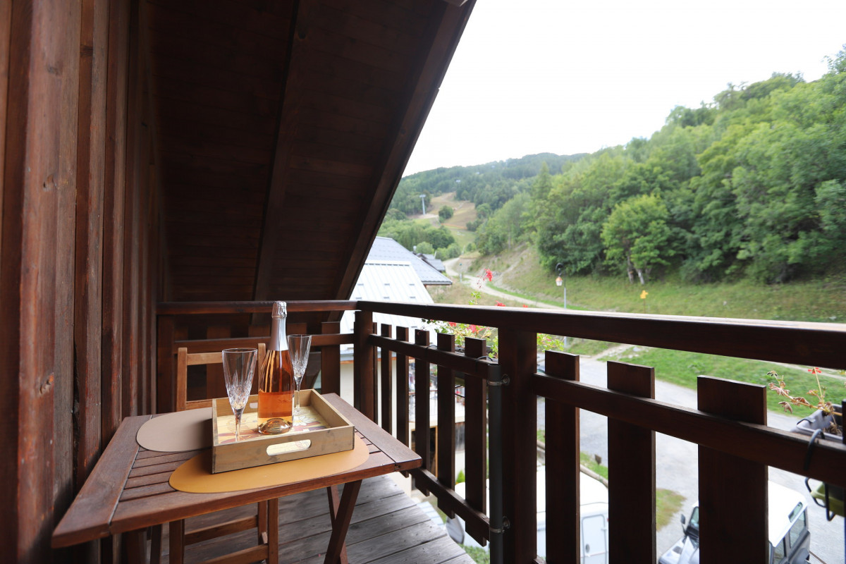 VUE BALCON ETE - STUDIO LES SELLETTES 5 - VALLOIRE CENTRE