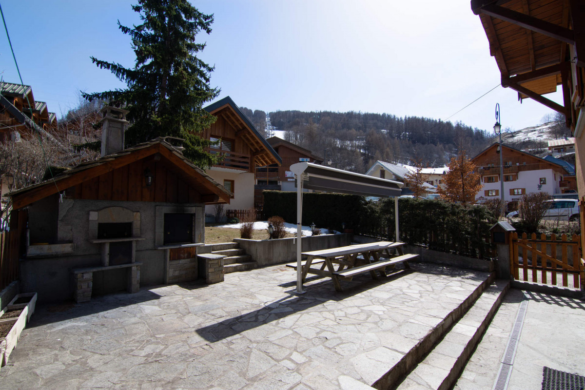 VUE DE LA TERRASSE - CHALET NIGRITELLE 3 - VALLOIRE CENTRE