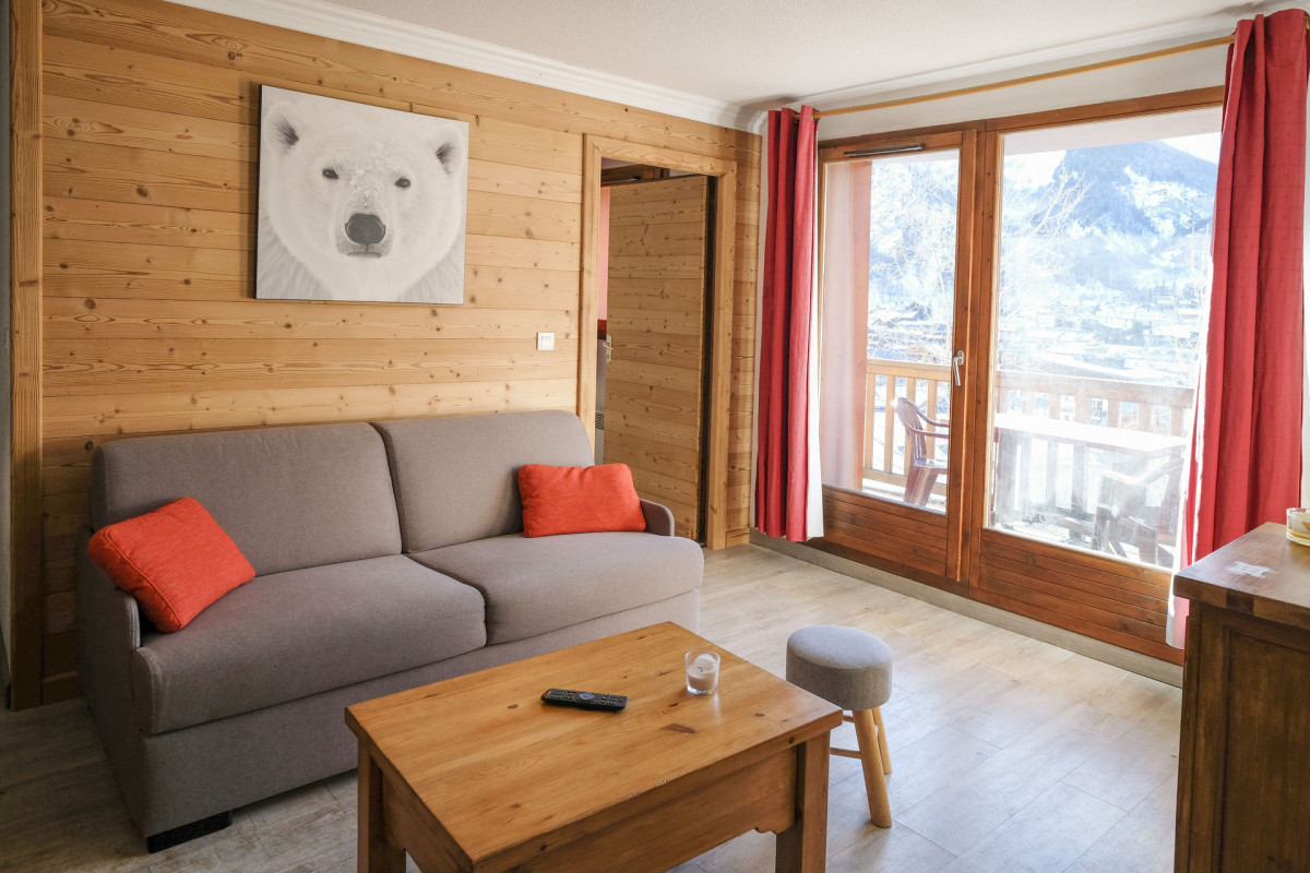 SALON - APPARTEMENT LES VALMONTS DAPHNE 12 - LES CHARBONNIERES VALLOIRE - VALLOIRE RESERVATIONS