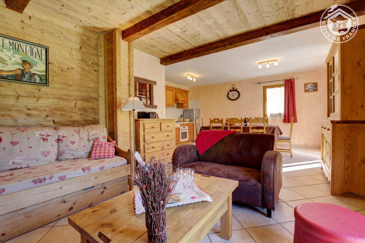 SALON  - APPARTEMENT LES ANCOLIES - VALLOIRE LES VERNEYS