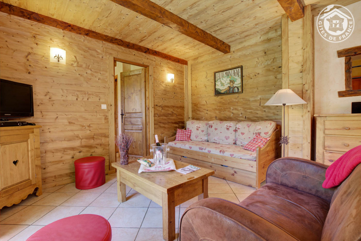 SALON  - APPARTEMENT LES ANCOLIES - VALLOIRE LES VERNEYS