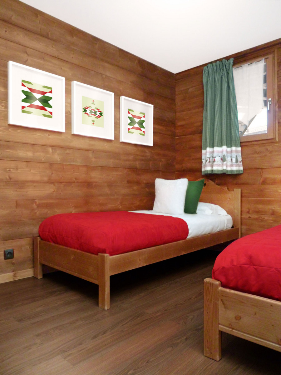 CHAMBRE - APPARTEMENT LES FERMES DU PLANET 2 - VALLOIRE LES VERNEYS