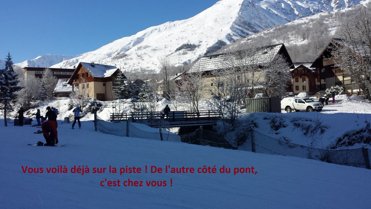 VUE PISTE - APPARTEMENT PLAN SOLEIL D22 - VALLOIRE LA GRAND VY