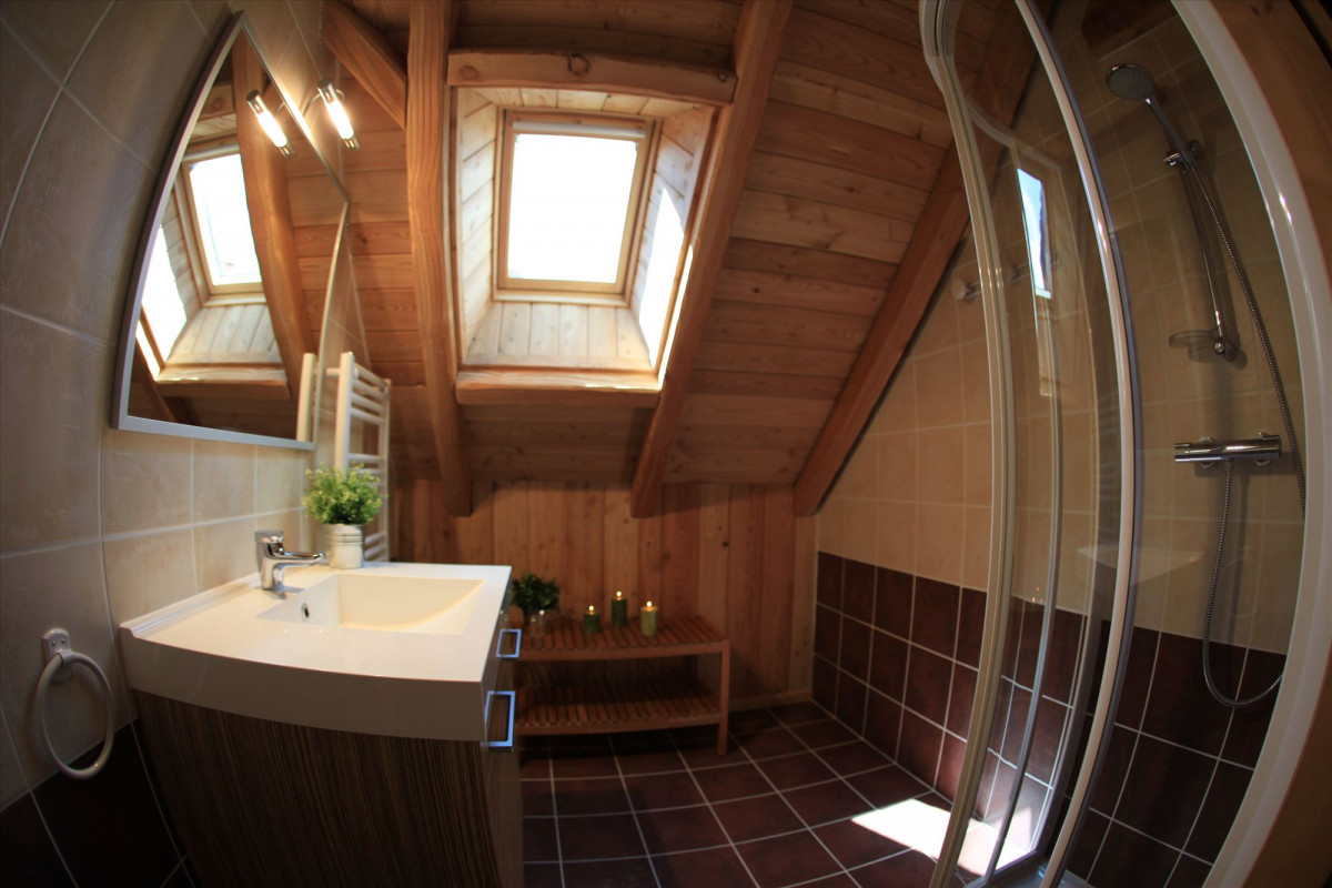 SALLE D'EAU - APPARTEMENT CHEZ JUSTE FERME DES MOULINS-VALLOIRE LES VERNEYS