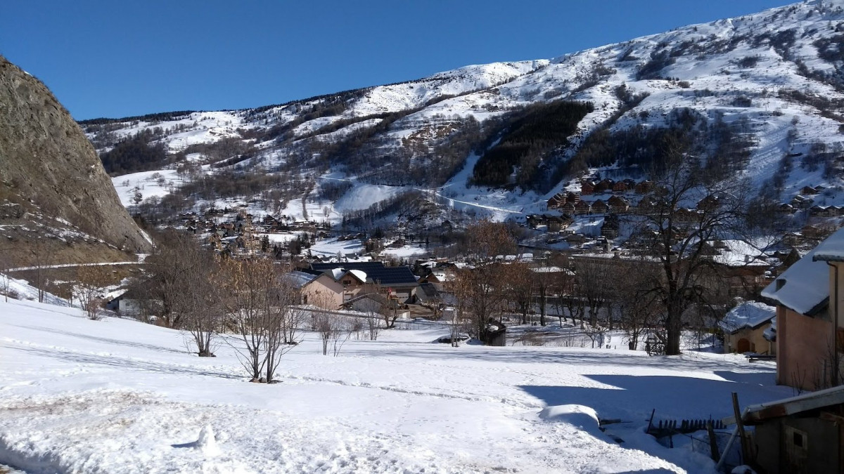 VUE HIVER -APPARTEMENT CHEZ BIBICHE - VALLOIRE LE BORGE 