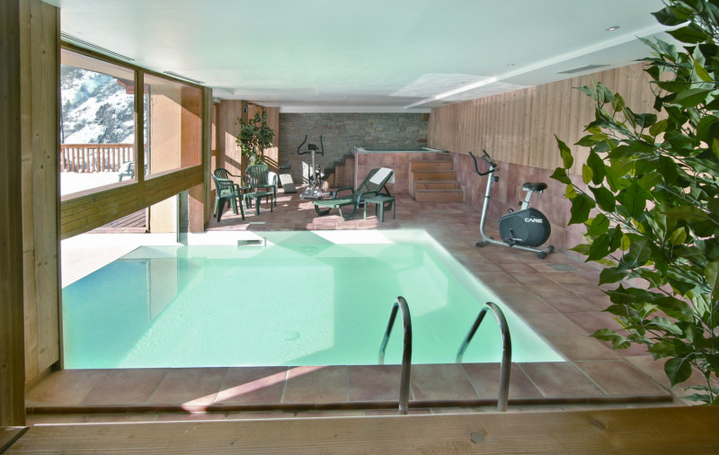 PISCINE PRIVEE RESIDENCE - APPARTEMENT - CHALETS DE LA VALLEE D'OR - ANCOLIE N° 002- VALLOIRE CENTRE