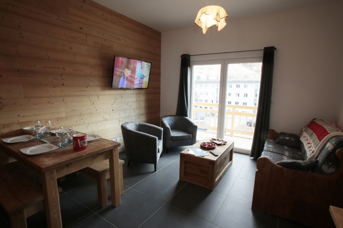 SALON - APPARTEMENT CHALET GRAND GALIBIER N°3- VALLOIRE LES VERNEYS - VALLOIRE RESERVATIONS