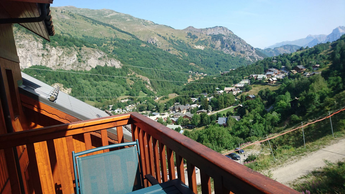 VUE DU BALCON - APPARTEMENT CHALETS DE LA VALLEE D'OR EDELWEISS 210 - LES CHARBONNIERES VALLOIRE