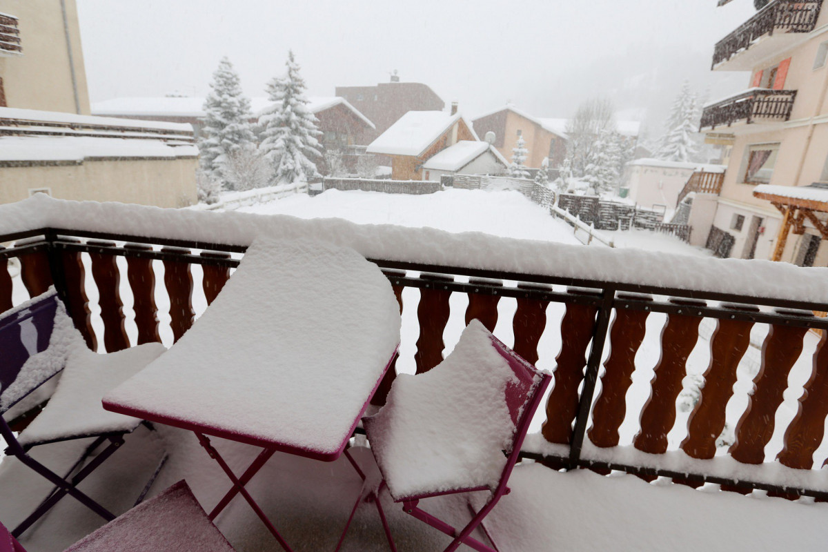 BALCON HIVER - CHALET LES GENTIANES APPARTEMENT 1 - VALLOIRE CENTRE