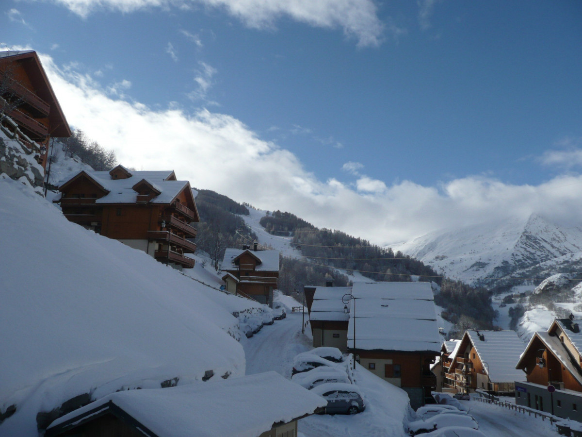 VUE HIVER - APPARTEMENT CHALETS DE LA VALLEE D'OR EDELWEISS 207 - CHARBONNIERES VALLOIRE