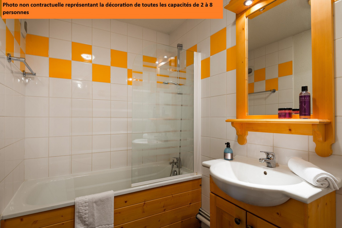 SALLE DE BAIN - STUDIO 2PERSONNES - CHALETS DU GALIBIER LAGRANGE - MOULIN BENJAMIN