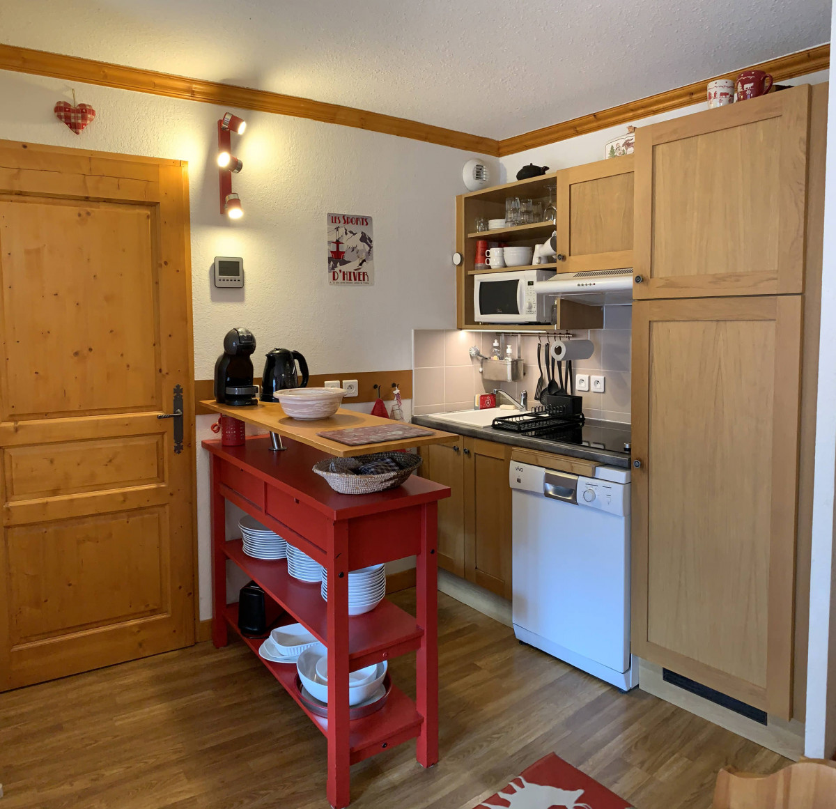 CUISINE - APPARTEMENT CHALETS DE LA VALLEE D'OR CAMPANULE 100 - LES CHARBONNIERES VALLOIRE