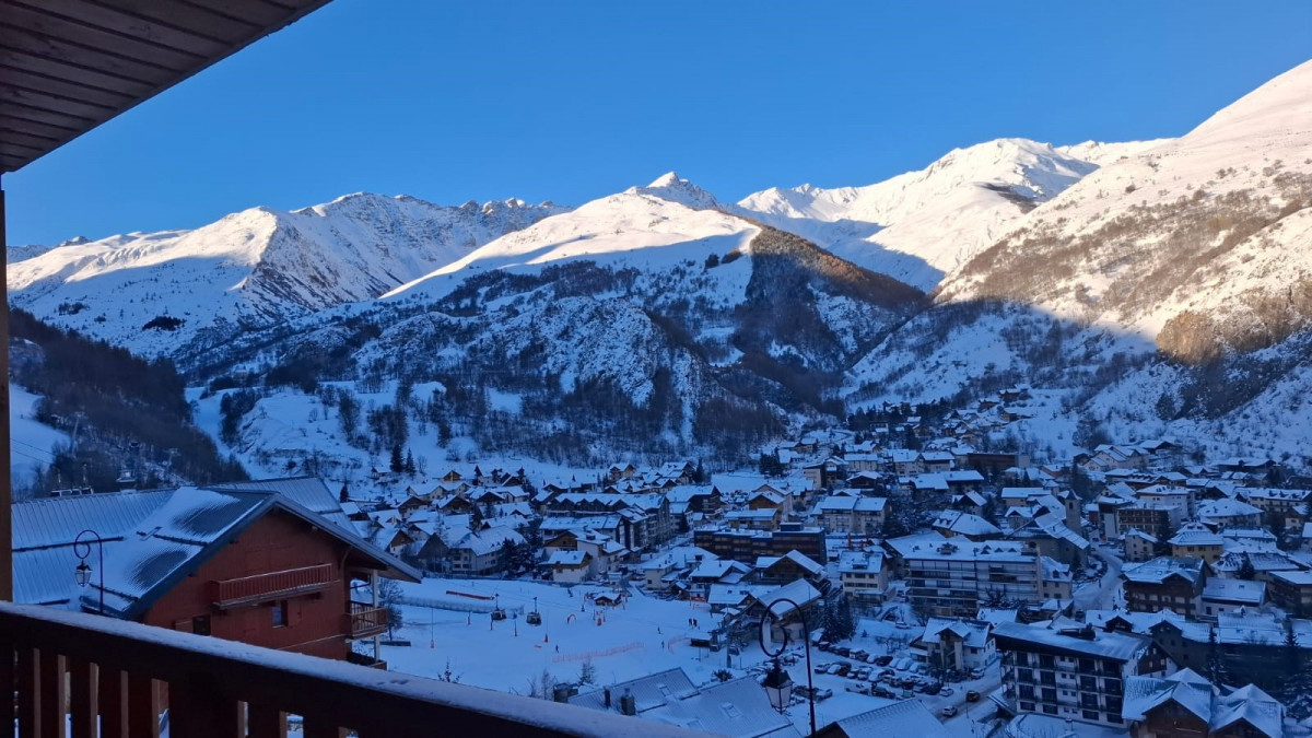 VUE BALCON HIVER - APPARTEMENT CHALETS DE VALORIA EPIDOTE 23 - LES CHARBONNIERES VALLOIRE