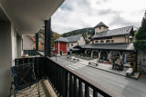 VUE DU BALCON SEJOUR - STUDIO CARIBOU - VALLOIRE CENTRE