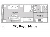 PLAN - APPARTEMENT ROYAL NEIGE 20 - VALLOIRE CENTRE