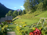 JARDIN ETE - CHALET LES ANCOLIES APPARTEMENT MYOSOTIS - VALLOIRE LES CLOTS