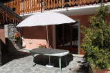 TERRASSE  - APPARTEMENT LES GENTIANES- CHALET LES ANCOLIES - VALLOIRE LES CLOTS