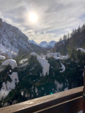 VUE DU BALCON HIVER - APPARTEMENT RIO BENOIT- VALLOIRE LA BORGE