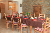 COIN REPAS - APPARTEMENT CHEZ JUSTE FERME DES MOULINS- VALLOIRE LES VERNEYS- VALLOIRE RESERVATIONS