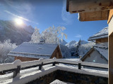 VUE TERRASSE HIVER - CHALET LUNE DES ALPES - LES CLOTS VALLOIRE