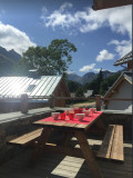 VUE TERRASSE ETE - CHALET LUNE DES ALPES - LES CLOTS VALLOIRE