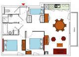 PLAN - APPARTEMENT FERMES DE L'ARCHAZ B211 - ARCHAZ - VALLOIRE