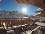 VUE TERRASSE HIVER - CHALET PIC DE L'AIGLE HIVER - CRET DU SERROZ VALLOIRE