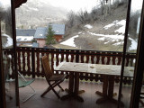 VUE DU BALCON - APPARTEMENT LES LUPINS CHALET LES ANCOLIES - VALLOIRE LES CLOTS