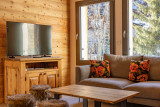 SALON TV - CHALET LE STRATO 1 - VALLOIRE CENTRE