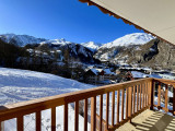 VUE BALCON HIVER - APPARTEMENT ARVETTE N°15 - LE PONTET - VALLOIRE RESERVATIONS