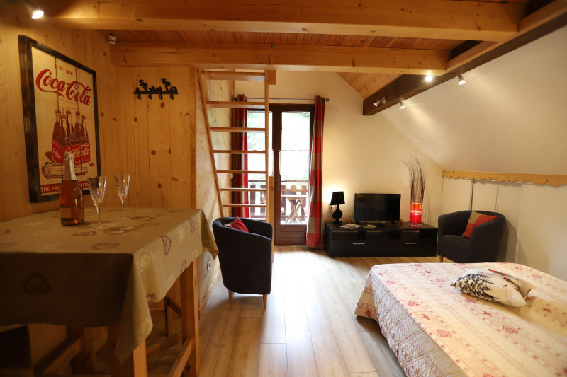 SEJOUR/SALON -  STUDIO LES SELLETTES 6 - VALLOIRE CENTRE-VALLOIRE RESERVATIONS